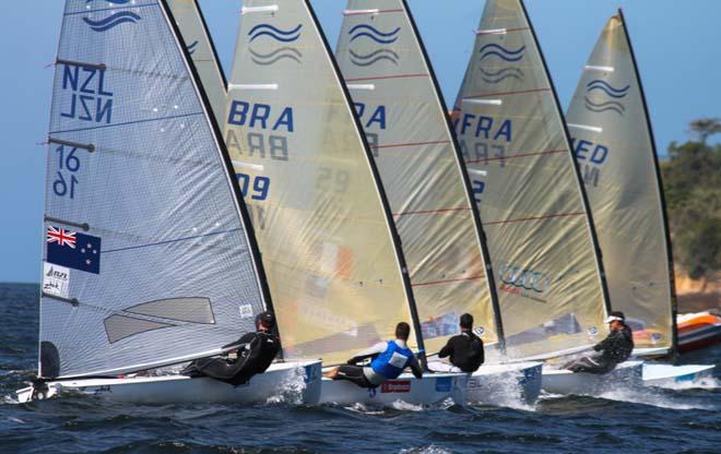 2014 Aquece Rio -  Finn fleet © ISAF 